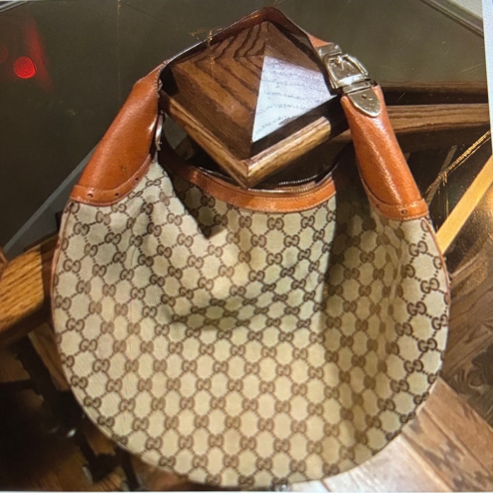 Gucci Monogrammed Hobo Bag